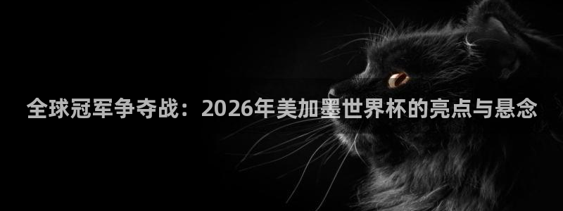 世界杯2026赛程时间表格:全球冠军争夺战:2026年美加墨世界杯的亮点与悬念